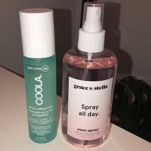 Coola setting spray + Grace & Stella rose spray
